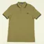 Fred Perry Twin Tipped Polo Shirt M3600 - Uniform Green/Black
